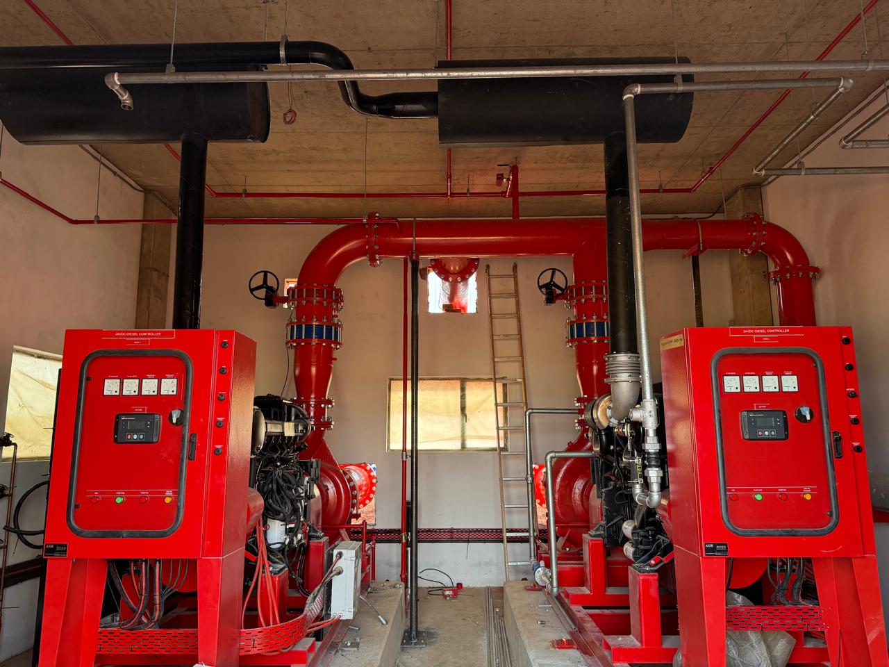 Fire pump room installation