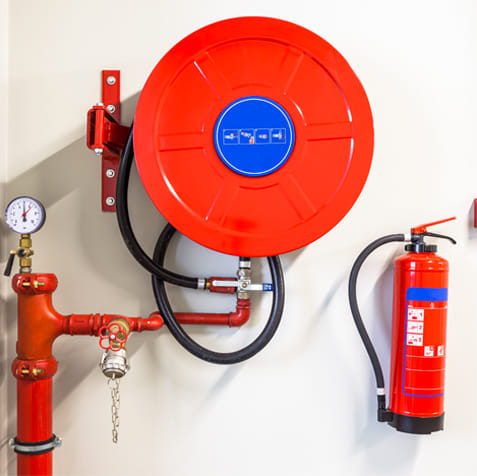 Hydrant and hose reel reticulation