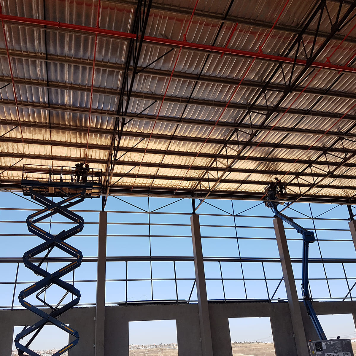 Large warehouse sprinkler system