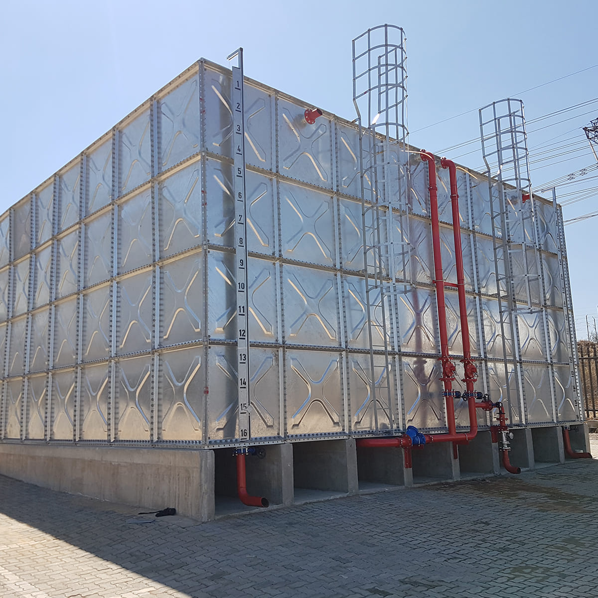 Industrial warehouse fire system