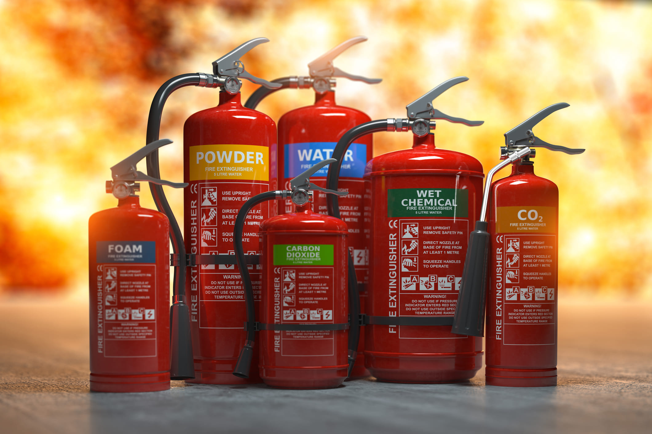 Hand-held fire extinguisher equipment