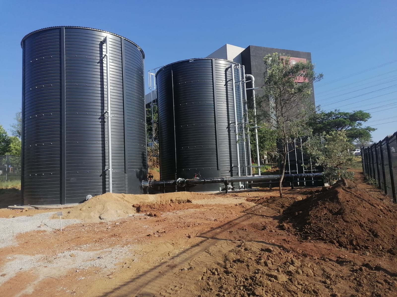Fire water storage tanks